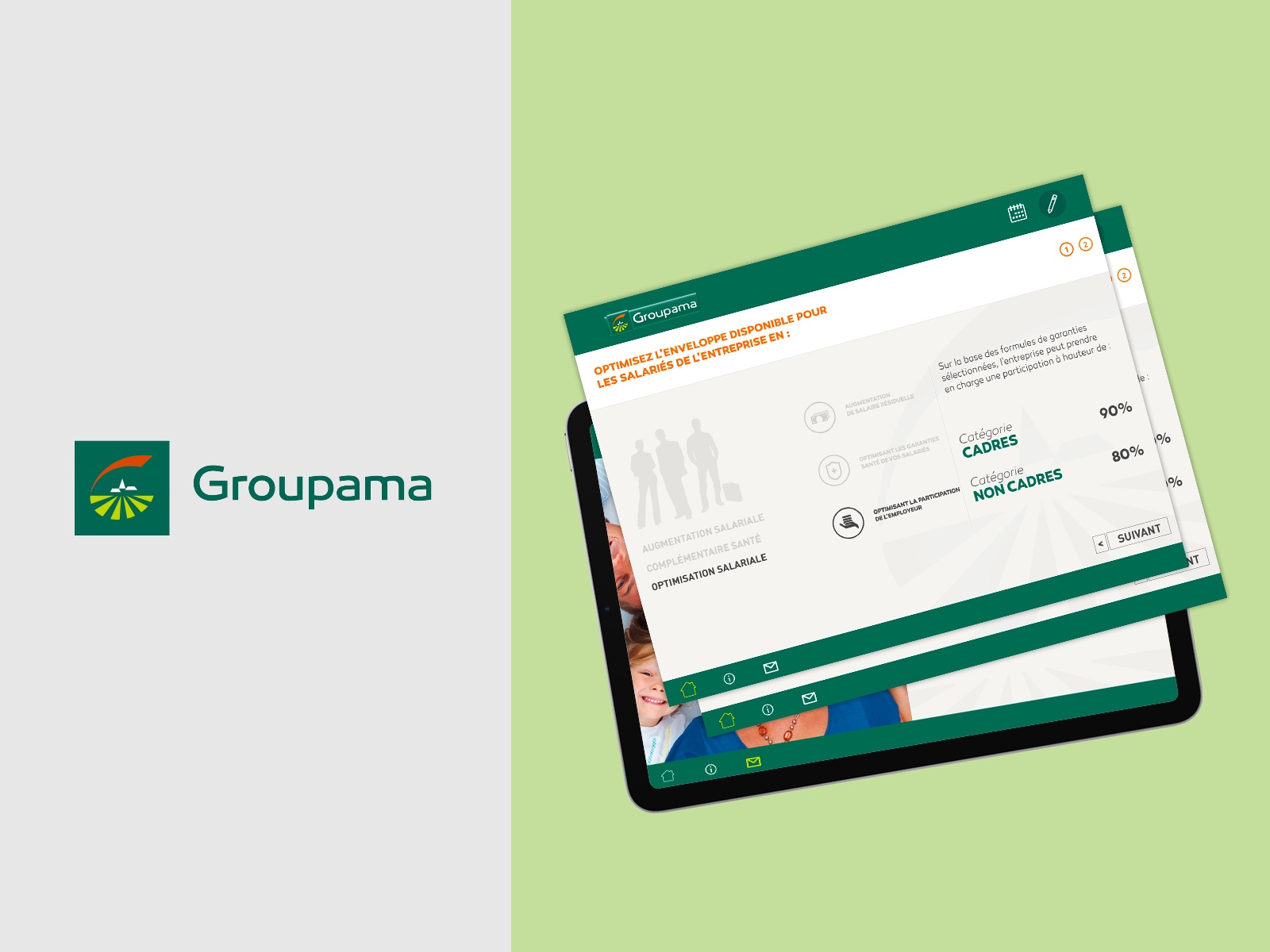 Aperçu de notre travail pour Groupama