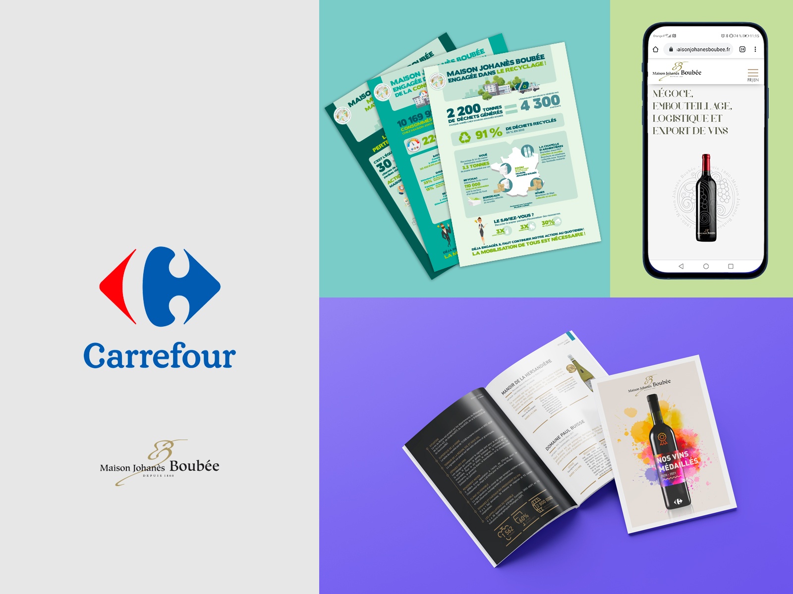 Aperçu de notre travail pour MJB Carrefour